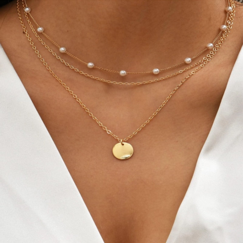 CrystalCharm Layered Pendant