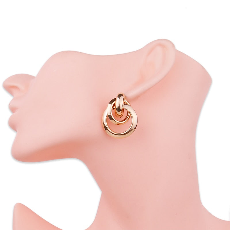 Round Drop Earring