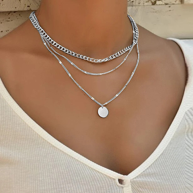 CrystalCharm Layered Pendant