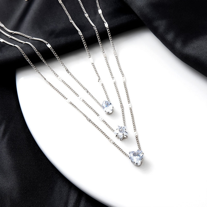 CrystalCharm Layered Pendant