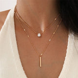 CrystalCharm Layered Pendant