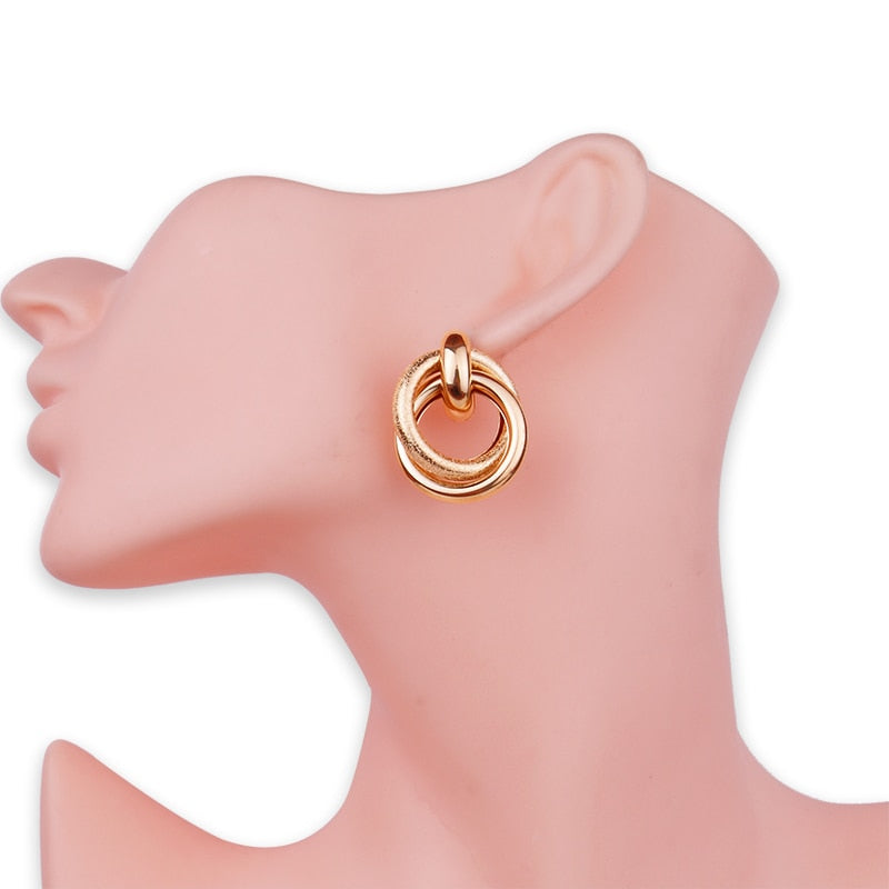 Round Drop Earring