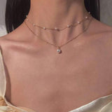 CrystalCharm Layered Pendant