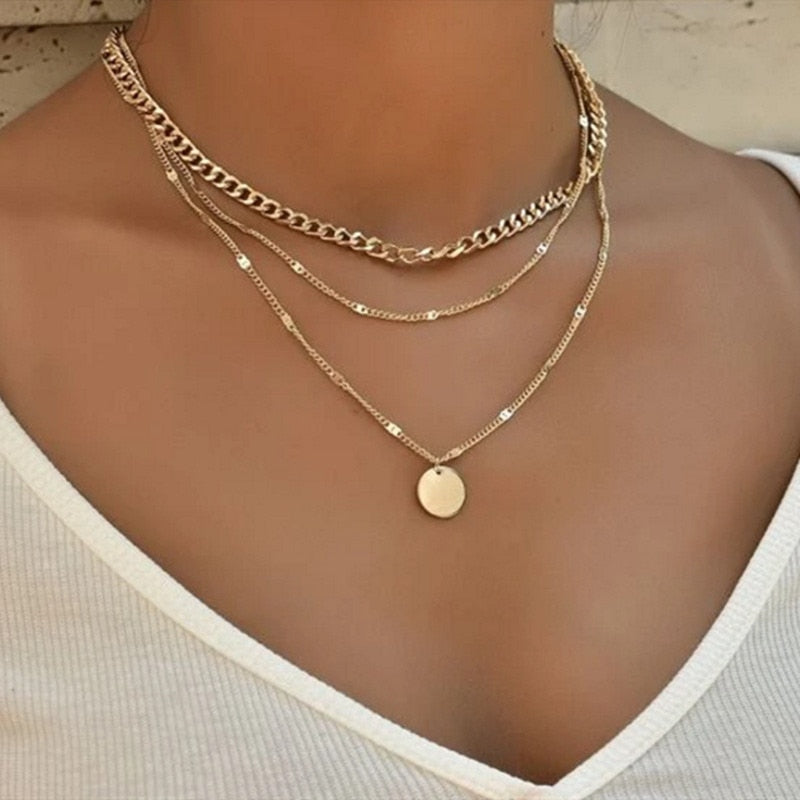 CrystalCharm Layered Pendant