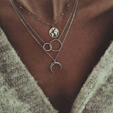 CrystalCharm Layered Pendant